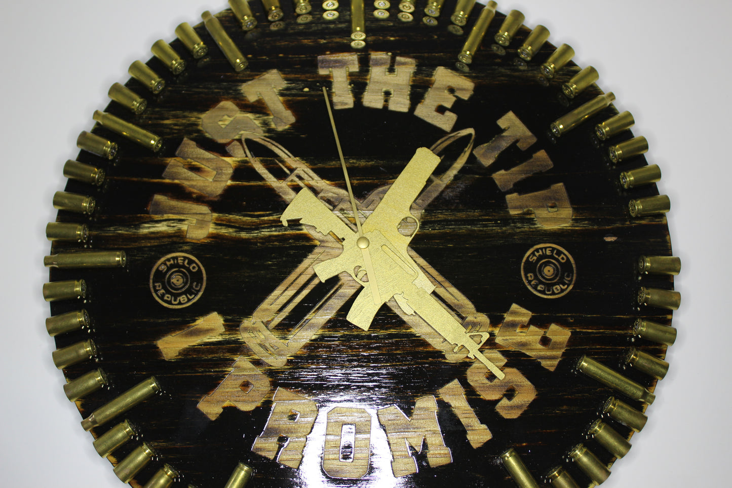 Personalized Laser Engraved Custom Clock. AR15 and .45 1911 clock hands and Personalization available. Message for details!