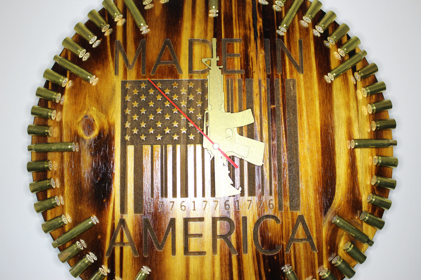 Personalized Laser Engraved Custom Clock. AR15 and .45 1911 clock hands and Personalization available. Message for details!