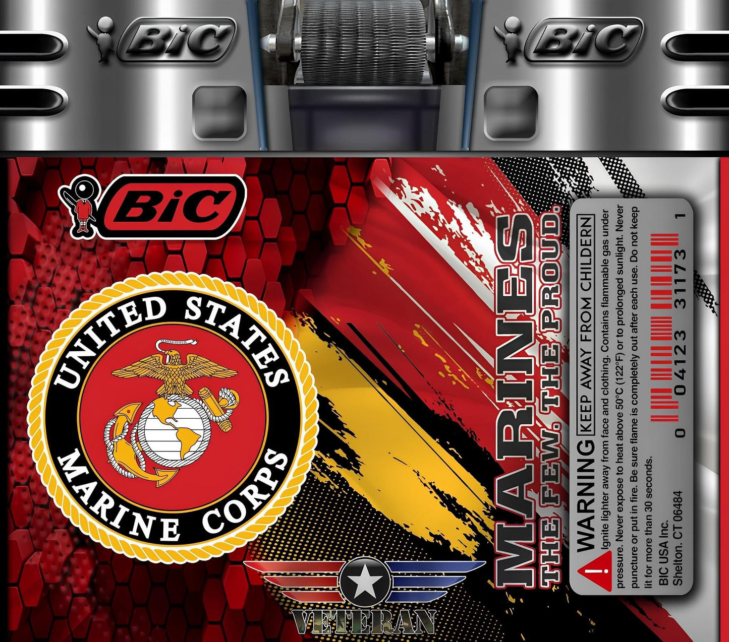 Bic Lighter Veteran Branches of Service 20 oz Tumbler