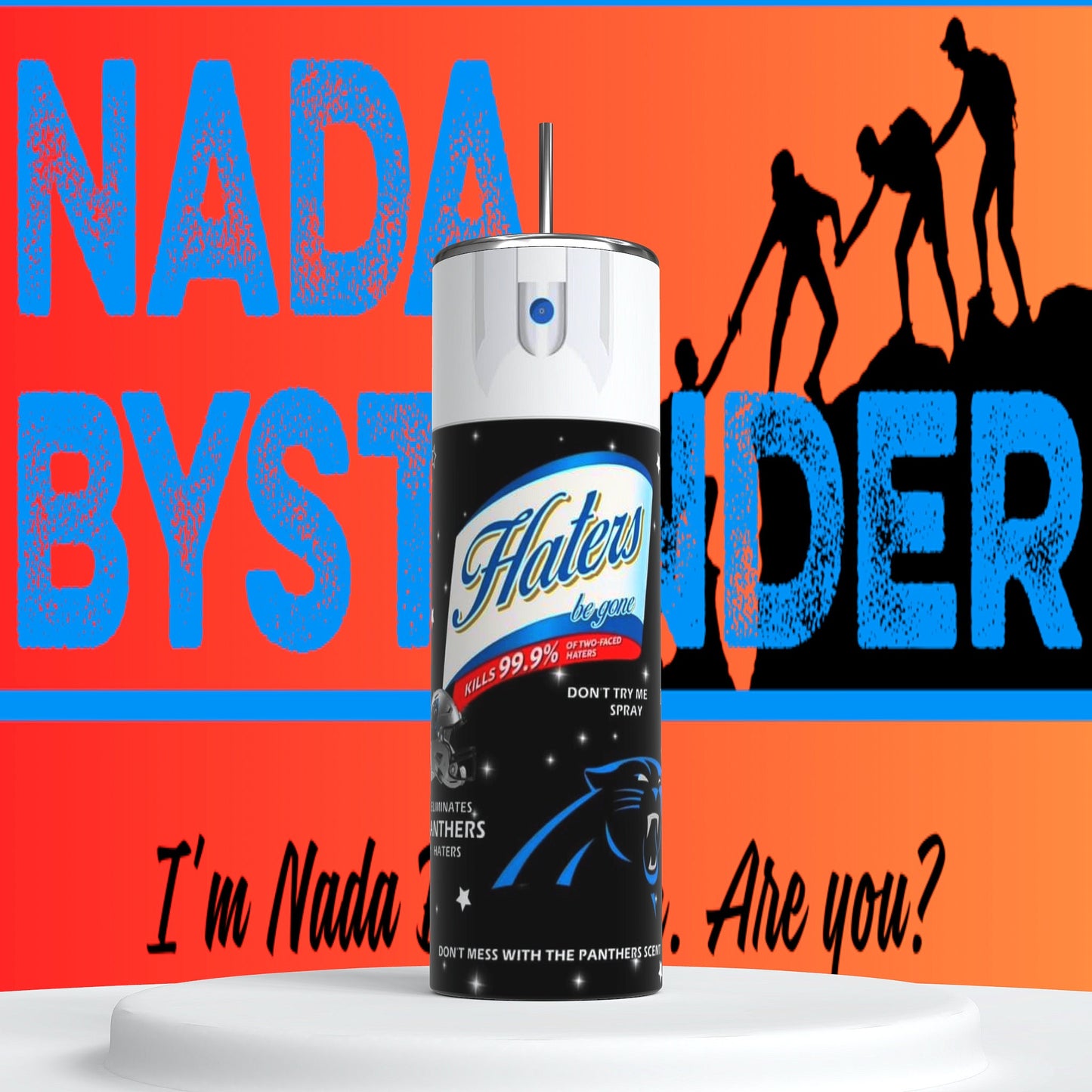 Carolina Panthers Hater Spray 20oz Skinny Tumbler