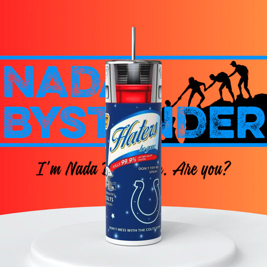 Indianapolis Colts Hater Bic Lighter 20oz Skinny Tumbler