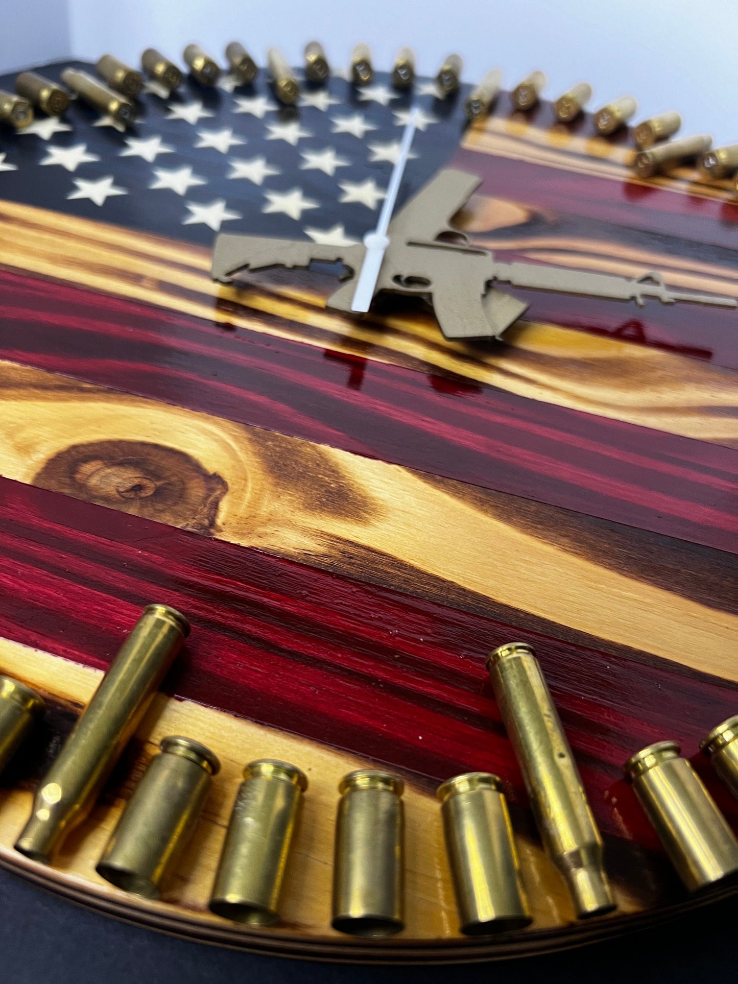 American Flag Clock