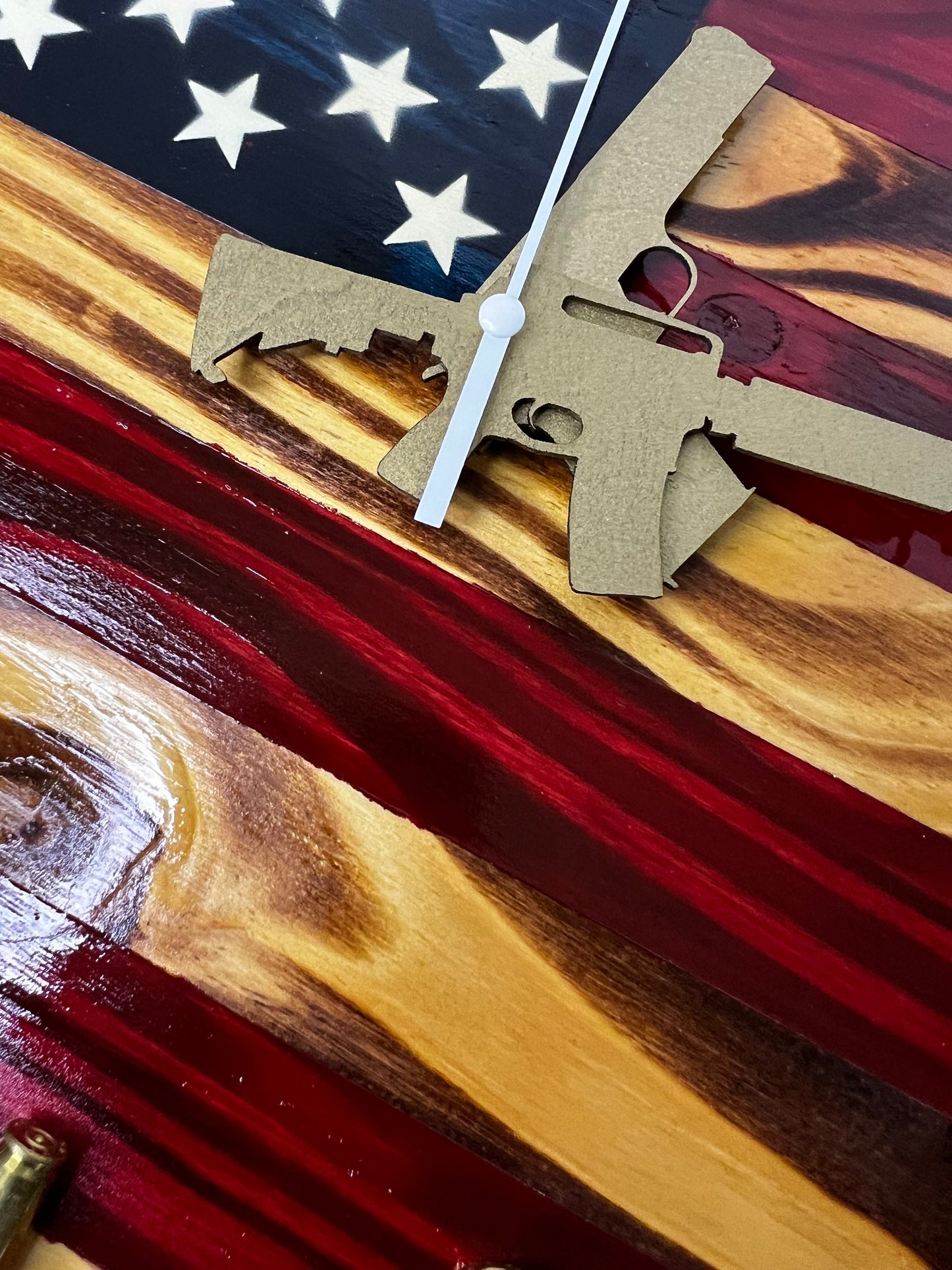 American Flag Clock