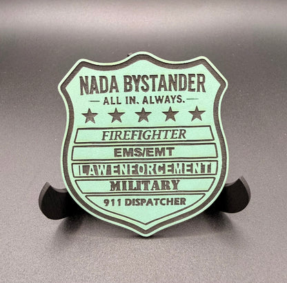 First Responder Unity Shield Leatherette Patch with adhesive
