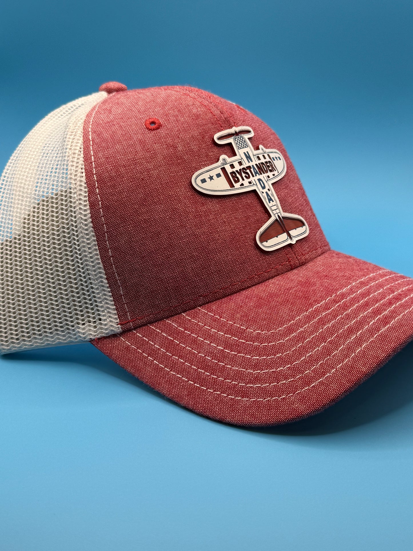 Nada Bystander Branded Patriotic Flyer Acrylic Patch Trucker Hat