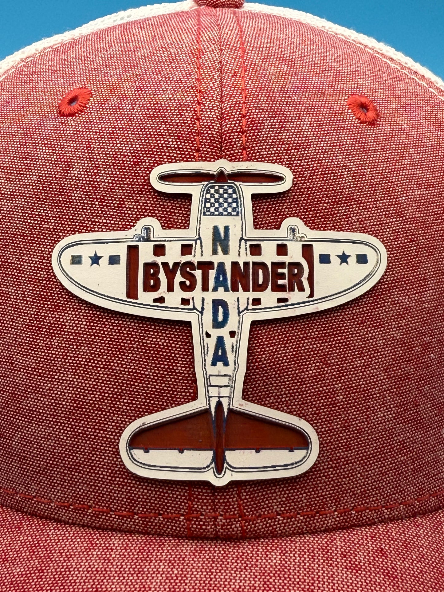 Nada Bystander Branded Patriotic Flyer Acrylic Patch Trucker Hat