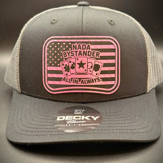 All In (Pink Edition) – Nada Bystander Trucker Hat