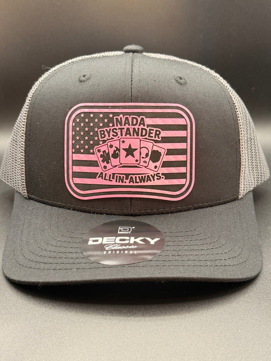 All In (Pink Edition) – Nada Bystander Trucker Hat