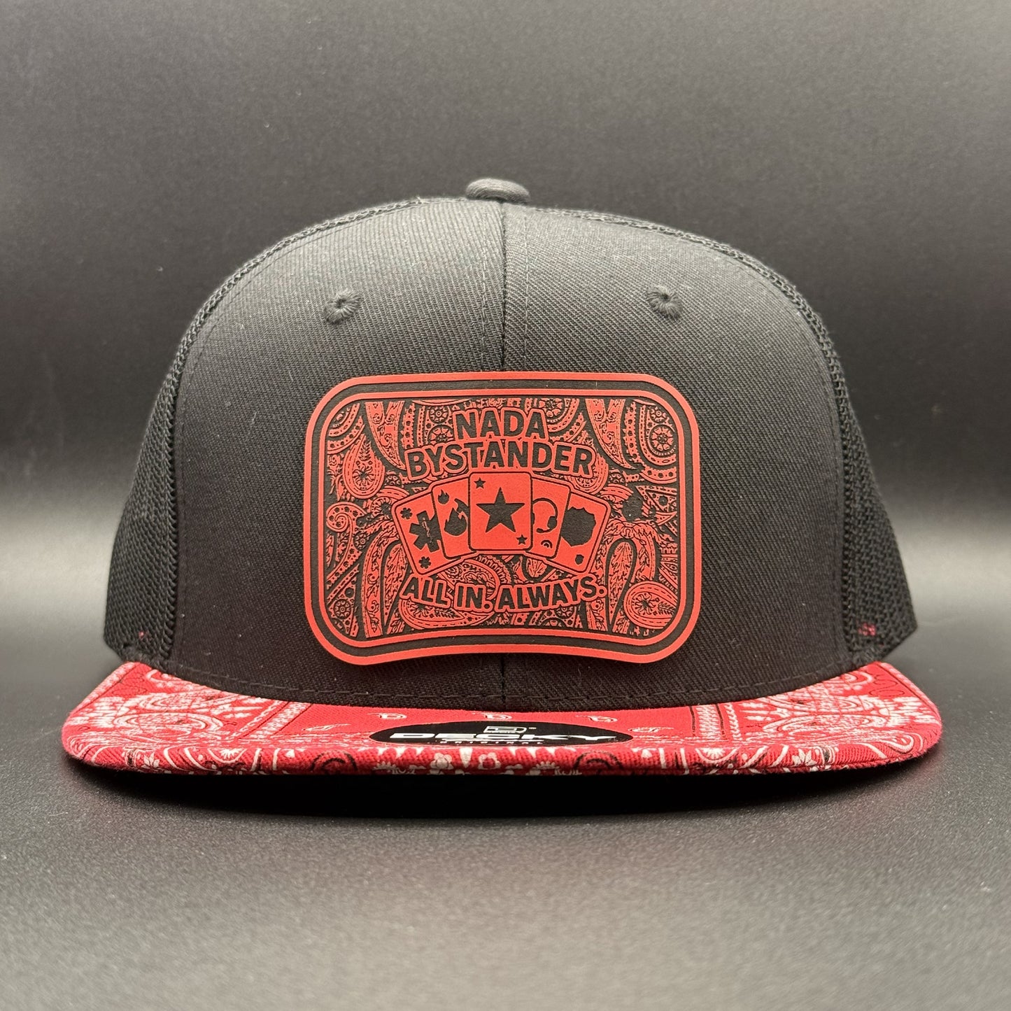 All In (Bandana Edition) – Nada Bystander Trucker Hat
