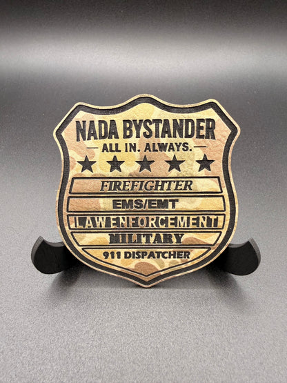 First Responder Unity Shield Leatherette Patch with adhesive