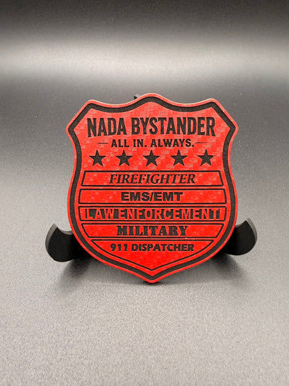 First Responder Unity Shield Leatherette Patch with adhesive