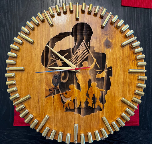 Veteran Clock 14" Wall Clock