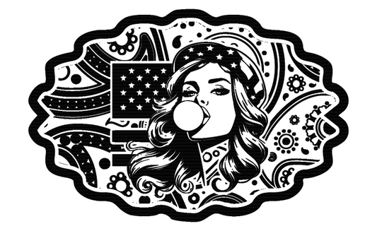 American Girl Design Template SVG (Digital File) For Patch Creation