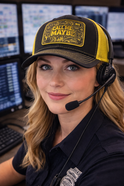 Call Me, Maybe – 911 Dispatcher Trucker Hat | Nada Bystander
