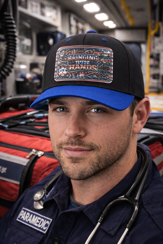 Bringing These Hands – EMS Trucker Hat | Nada Bystander