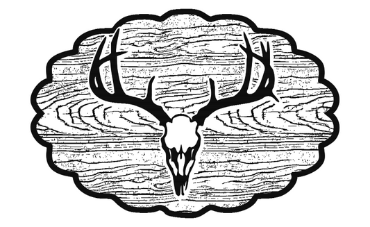 Hunters Deer Skull Design Template SVG (Digital File) For Patch Creation