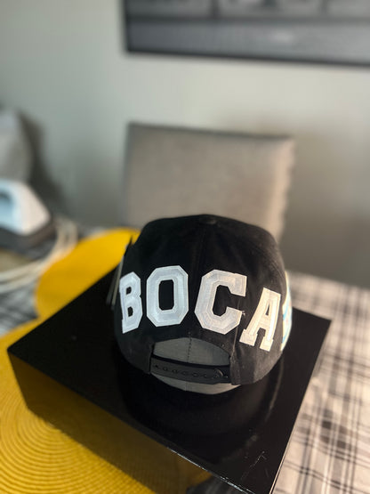 Custom 7 Panel Trucker Snapback with custom leatherette or acrylic patch, Made to Order. Decorate with your design. Bulk orders welcome!