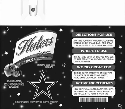 Dallas Hater Spray template for 20 oz Tumbler wrap.