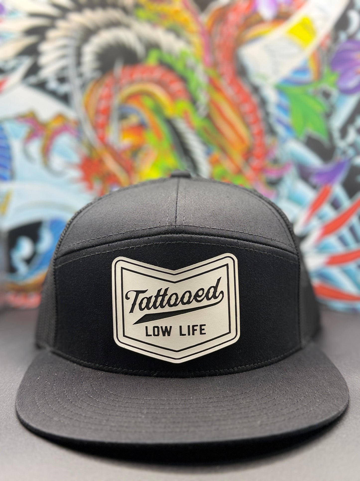 Tattooed Low Life 7 Panel Trucker Hat