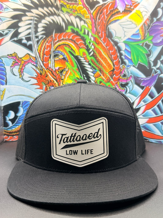 Tattooed Low Life 7 Panel Trucker Hat
