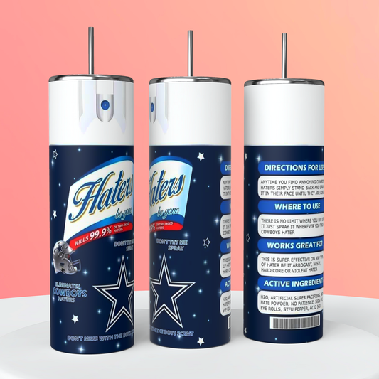 Dallas Hater Spray template for 20 oz Tumbler wrap.