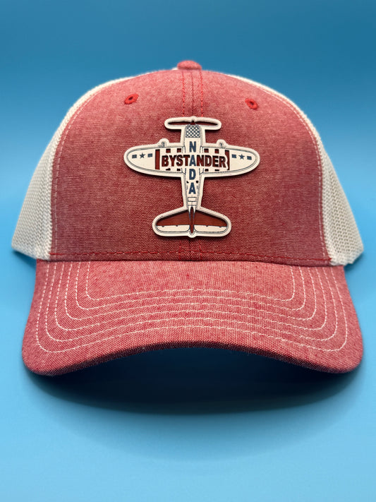 Nada Bystander Branded Patriotic Flyer Acrylic Patch Trucker Hat