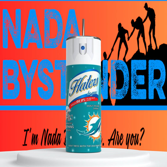 Miami Dolphins Hater Spray  20oz Skinny Tumbler