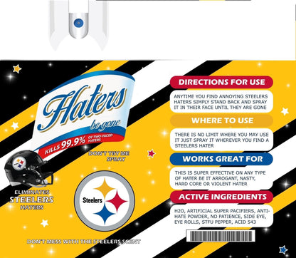 Pittsburgh Steelers Hater Spray  20oz Skinny Tumbler