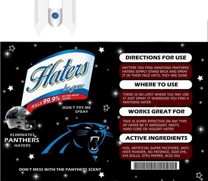 Carolina Panthers Hater Spray  20oz Skinny Tumbler