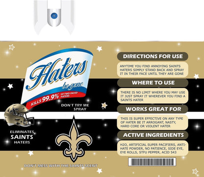 New Orleans Saints Hater Spray 20oz Skinny Tumbler