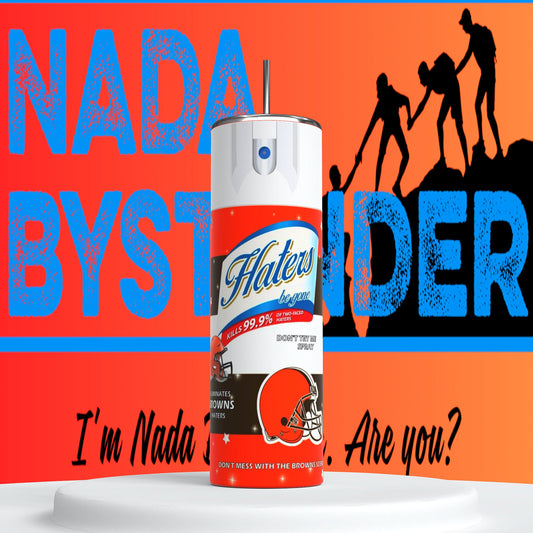Cleveland Browns Hater Spray  20oz Skinny Tumbler