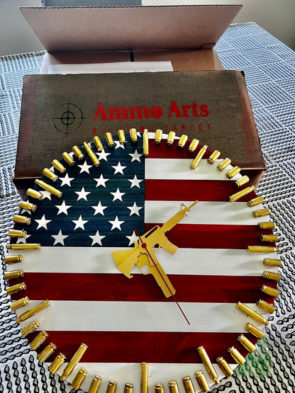 Personalized Laser Engraved  Custom Clock. AR15 and .45 1911 clock hands and Personalization available. Message for details!