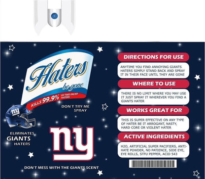 New York Giants Hater Spray  20oz Skinny Tumbler