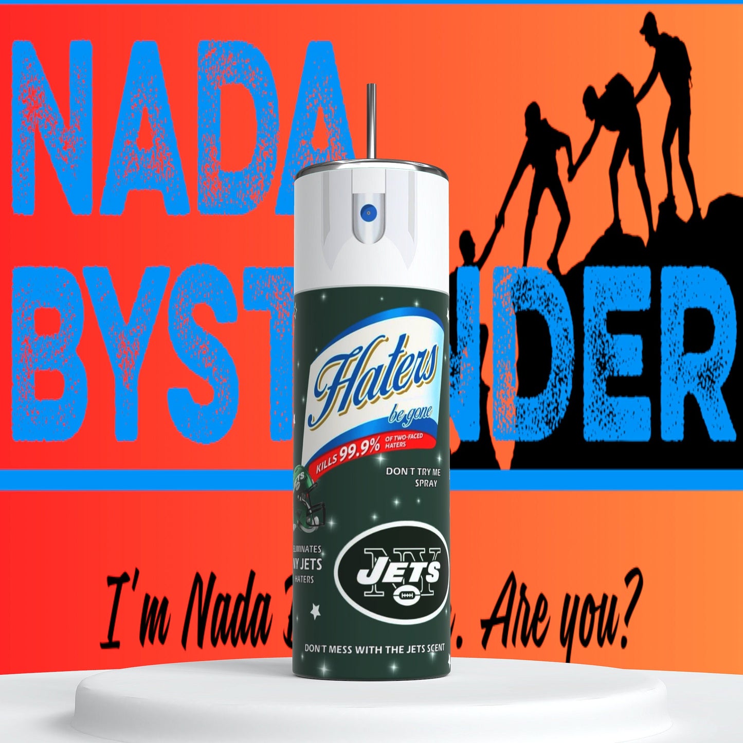 New York Jets Hater Spray  20oz Skinny Tumbler