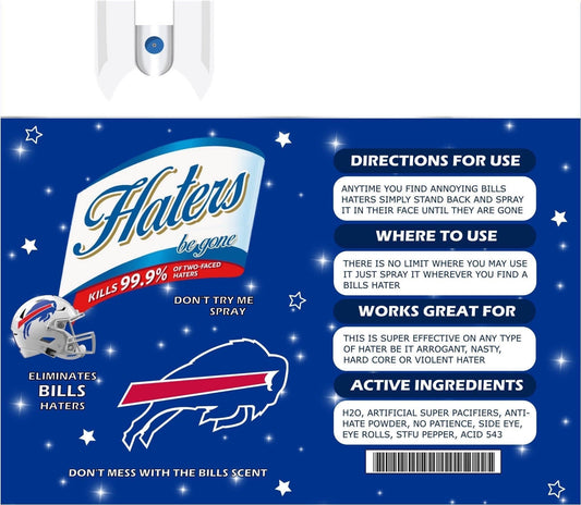 Buffalo Bills Hater Spray  20oz Skinny Tumbler