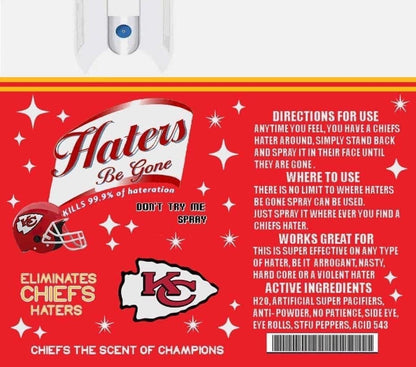 Kansas City Chiefs Hater Spray 20oz Skinny Tumbler