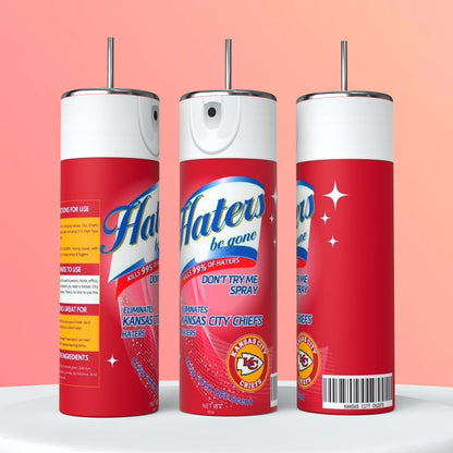 Kansas City Chiefs Hater Spray 20oz Skinny Tumbler