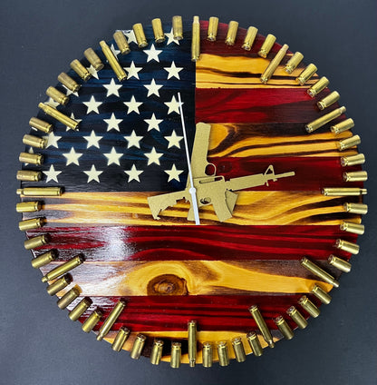 American Flag Clock