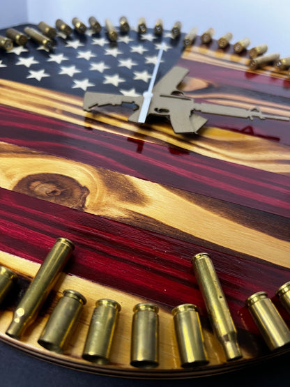 American Flag Clock