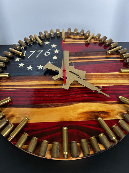 American Flag Clock